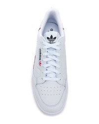 weiße Leder niedrige Sneakers von adidas