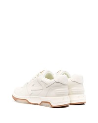 weiße Leder niedrige Sneakers von Off-White