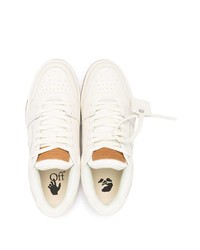 weiße Leder niedrige Sneakers von Off-White