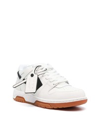 weiße Leder niedrige Sneakers von Off-White