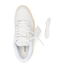 weiße Leder niedrige Sneakers von Off-White