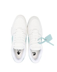 weiße Leder niedrige Sneakers von Off-White