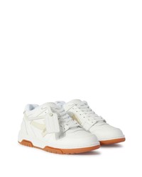 weiße Leder niedrige Sneakers von Off-White