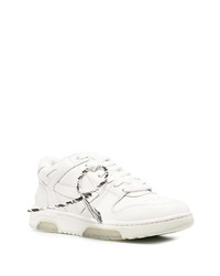 weiße Leder niedrige Sneakers von Off-White