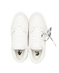 weiße Leder niedrige Sneakers von Off-White