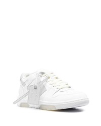 weiße Leder niedrige Sneakers von Off-White