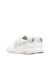 weiße Leder niedrige Sneakers von Off-White