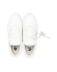 weiße Leder niedrige Sneakers von Off-White