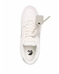 weiße Leder niedrige Sneakers von Off-White