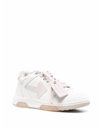 weiße Leder niedrige Sneakers von Off-White