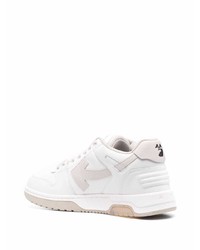 weiße Leder niedrige Sneakers von Off-White