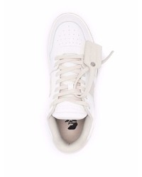 weiße Leder niedrige Sneakers von Off-White