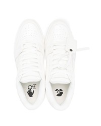 weiße Leder niedrige Sneakers von Off-White