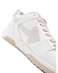 weiße Leder niedrige Sneakers von Off-White