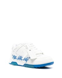 weiße Leder niedrige Sneakers von Off-White