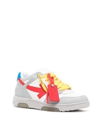 weiße Leder niedrige Sneakers von Off-White