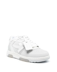 weiße Leder niedrige Sneakers von Off-White