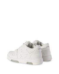 weiße Leder niedrige Sneakers von Off-White