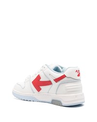 weiße Leder niedrige Sneakers von Off-White