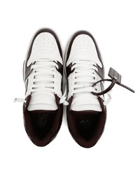 weiße Leder niedrige Sneakers von Off-White