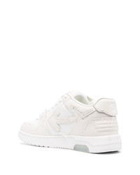 weiße Leder niedrige Sneakers von Off-White