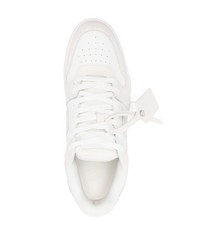 weiße Leder niedrige Sneakers von Off-White