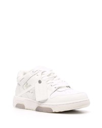 weiße Leder niedrige Sneakers von Off-White