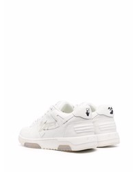 weiße Leder niedrige Sneakers von Off-White