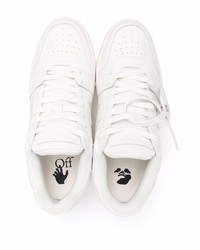 weiße Leder niedrige Sneakers von Off-White