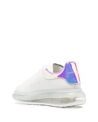 weiße Leder niedrige Sneakers von Alexander McQueen