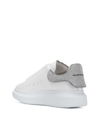 weiße Leder niedrige Sneakers von Alexander McQueen