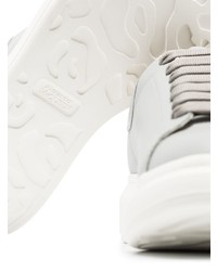 weiße Leder niedrige Sneakers von Alexander McQueen