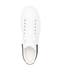 weiße Leder niedrige Sneakers von Alexander McQueen