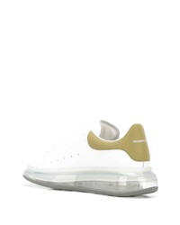 weiße Leder niedrige Sneakers von Alexander McQueen