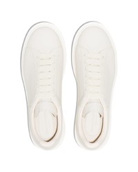 weiße Leder niedrige Sneakers von Alexander McQueen