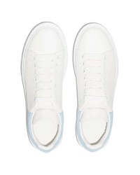 weiße Leder niedrige Sneakers von Alexander McQueen