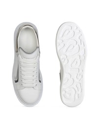 weiße Leder niedrige Sneakers von Alexander McQueen