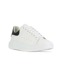 weiße Leder niedrige Sneakers von Alexander McQueen