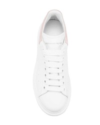 weiße Leder niedrige Sneakers von Alexander McQueen