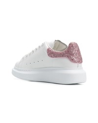 weiße Leder niedrige Sneakers von Alexander McQueen