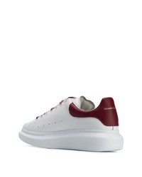 weiße Leder niedrige Sneakers von Alexander McQueen