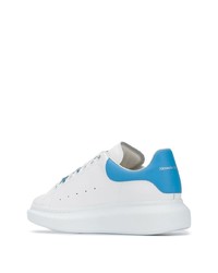 weiße Leder niedrige Sneakers von Alexander McQueen