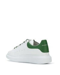 weiße Leder niedrige Sneakers von Alexander McQueen