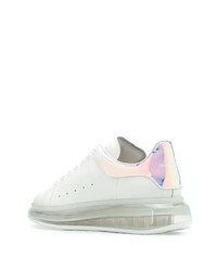 weiße Leder niedrige Sneakers von Alexander McQueen