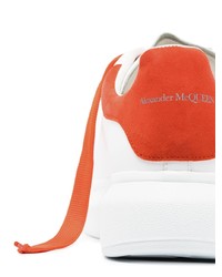 weiße Leder niedrige Sneakers von Alexander McQueen