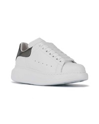 weiße Leder niedrige Sneakers von Alexander McQueen