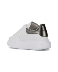 weiße Leder niedrige Sneakers von Alexander McQueen