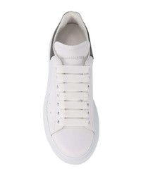 weiße Leder niedrige Sneakers von Alexander McQueen