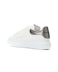 weiße Leder niedrige Sneakers von Alexander McQueen