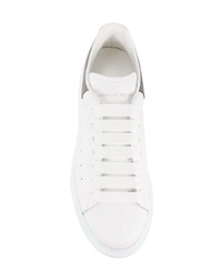 weiße Leder niedrige Sneakers von Alexander McQueen